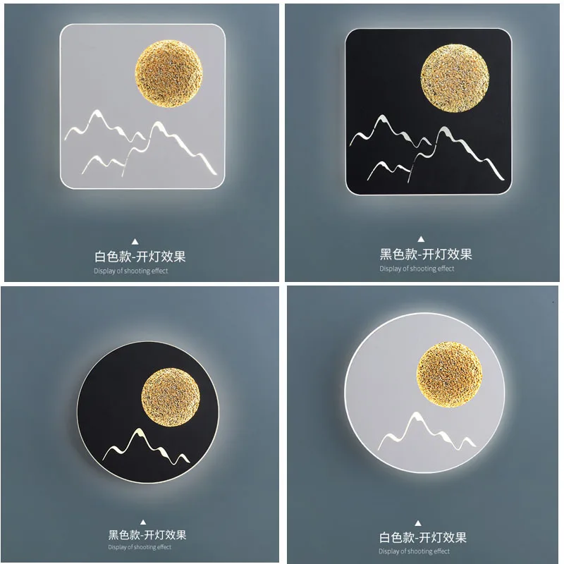 

New Chinese Style Teahouse Post Modern Landscape Light Luxurious Originality Personality A Living Room Bedroom B & B Wall Lamp