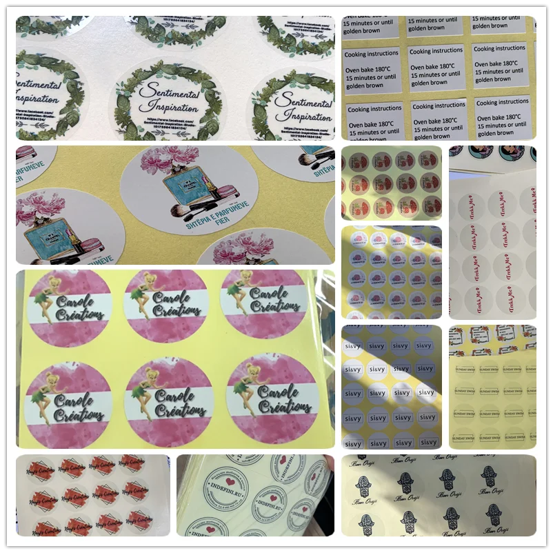 100 Stück DIY runde quadratische Aufkleber benutzerdefinierte Siegelaufkleber individuelles Logo-Etikett Entwerfen Sie Ihre eigenen personalisierten Aufkleber Ihre Größe – Detail 3