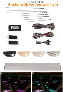 

For BMW F10 F11 F18 Upgrade 9 Color Interior Led Ambient Atmosphere Lamp Light Stripes