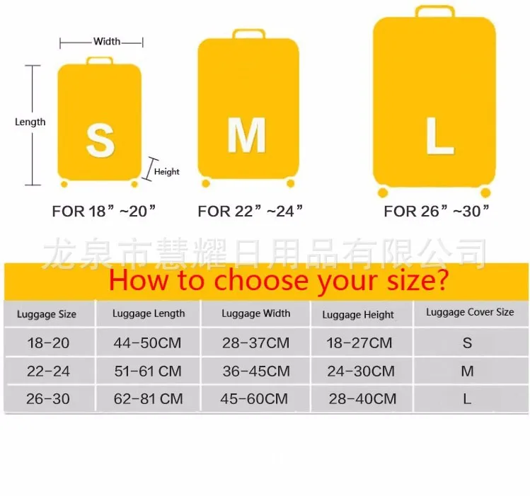 Эластичный тканевый чехол для чемодана, чехол для путешествий, пылезащитный чехол для 18-30 дюймов, пылезащитный и устойчивый к царапинам
