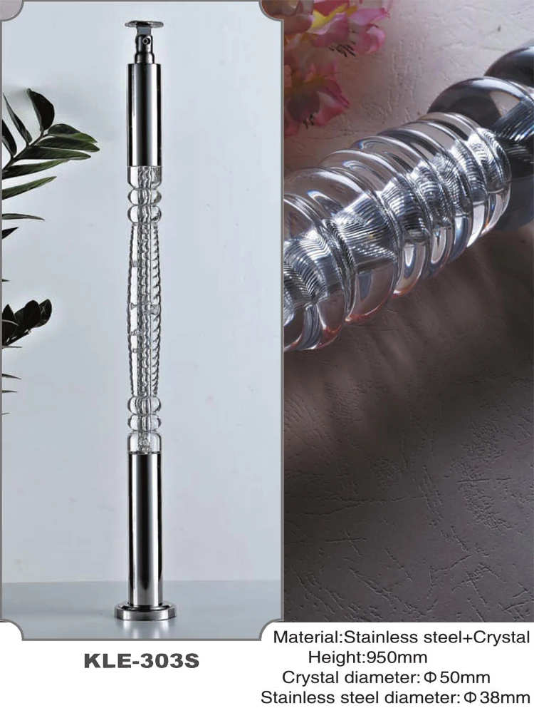 Freeshipping 950mm Dia 50mm Acrylic Archic Royal Pantinated Pole Pillar Baluster Post for Stair and Handrail | Обустройство дома