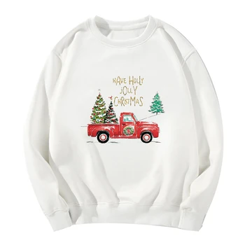 

Spring Autumn Fashion HAVE HOLLY JOLLY CHRISTMAS Print Sweatshirt Women Funny Cute Casual Punk Hoodies Sportswear