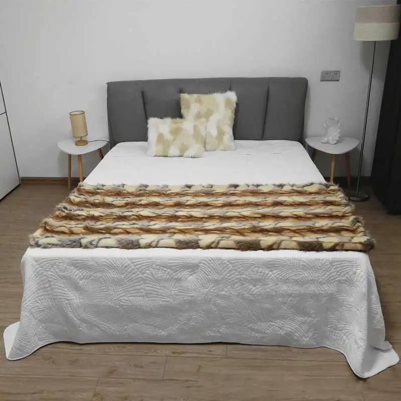 New faux fur blanket animal fur suede blanket Rex rabbit fox carpet bedroom bed blanket