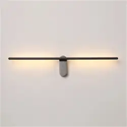 Скандинавские минималистичные ленты Креативный светодиодный вращающийся настенный светильник для креативного искусства для учебы