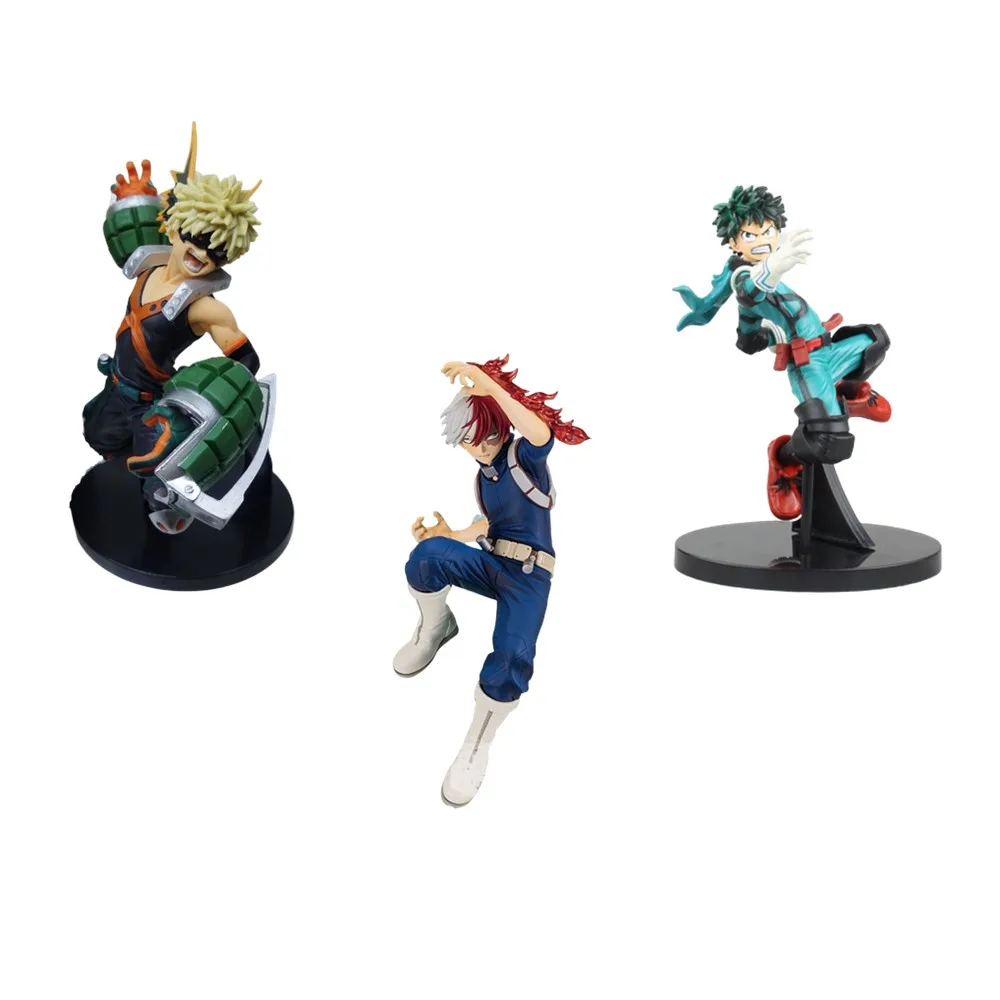 Anime Figures My Hero Academia Midoriya Izuku Todoroki Bakugou Vol.3 The Amazing Heroes Action Figurals PVC Toys Model Juguetes