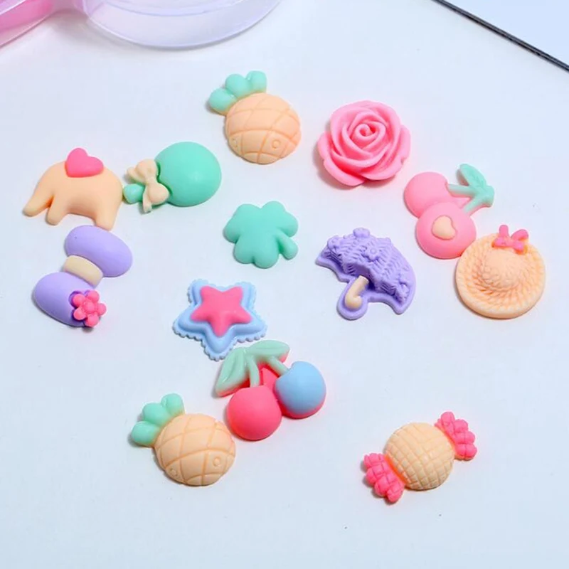 DIY Детский комплект ювелирных изделий из мультфильмов заколка для волос зажим животное кролик Кошка Клубника Фрукты Аксессуары для волос