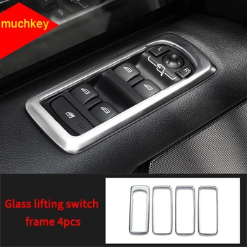 

For Land Rover discovery 4 2010-2016 chrome Glass lifting button switch frame 4pcs