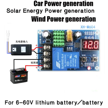 

XH-M604 Battery Charge Control Module Digital Fully Powered Off Overcharge Protection Switch 6-60V