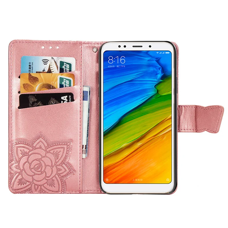 Чехол-книжка из искусственной кожи для мобильного телефона Xiaomi Redmi Note 5, роскошный чехол-кошелек на заднюю панель для Xiaomi Xiomi Redmi 5 Plus, чехол для телефона в стиле книги