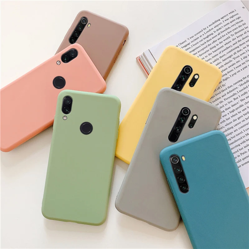 Мягкий чехол из ТПУ для xiaomi redmi note 9 pro 8 7 note8 8a 7a 8T Матовая силиконовая задняя крышка