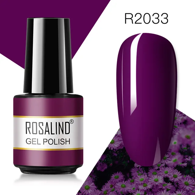 ROSALIND Gel Nail Polish 7ML Matte Base Top Coat For Soak Off Gel Polish UV LED Gel Semi Permanent Varnishes Design Nail Art RAR2033