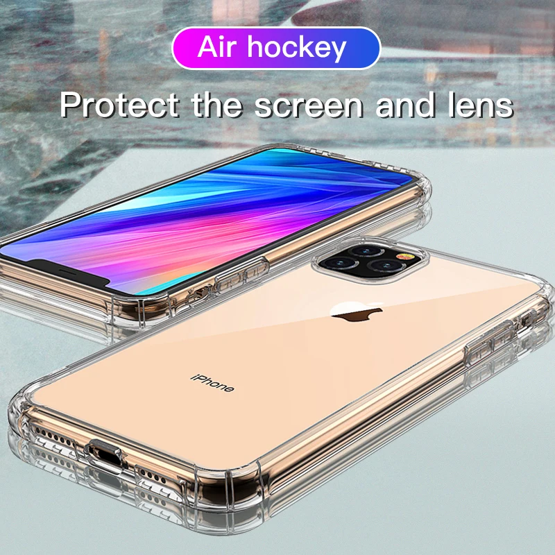 

Airbag Bumper Shockproof Cover Case For iPhone 11 Pro Max 8 7 6 6s Plus 11pro Ultra-Soft TPU Phone Case Cover For iPhone 11