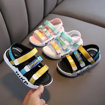 

2020 Summer Boys Sandals Kids Toddler Sports Shoe for Girls Fashion Mesh Children's Cool Sandals for School Size 21-36