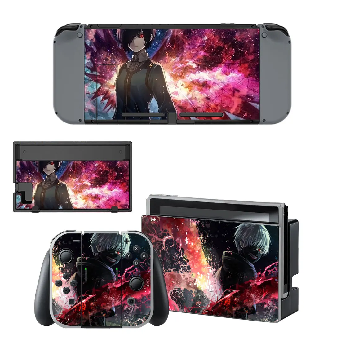 11 Styles Tokyo Ghoul Style Vinyl Decal Skin Sticker For Nintendo Switch NS NX Console Protector  Game Accessoriy NintendoSwitch 
