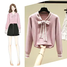 Женская свободная верхняя одежда ранняя осенняя одежда, тренд года, v-образный вырез, с длинными рукавами, ленивая ветровка