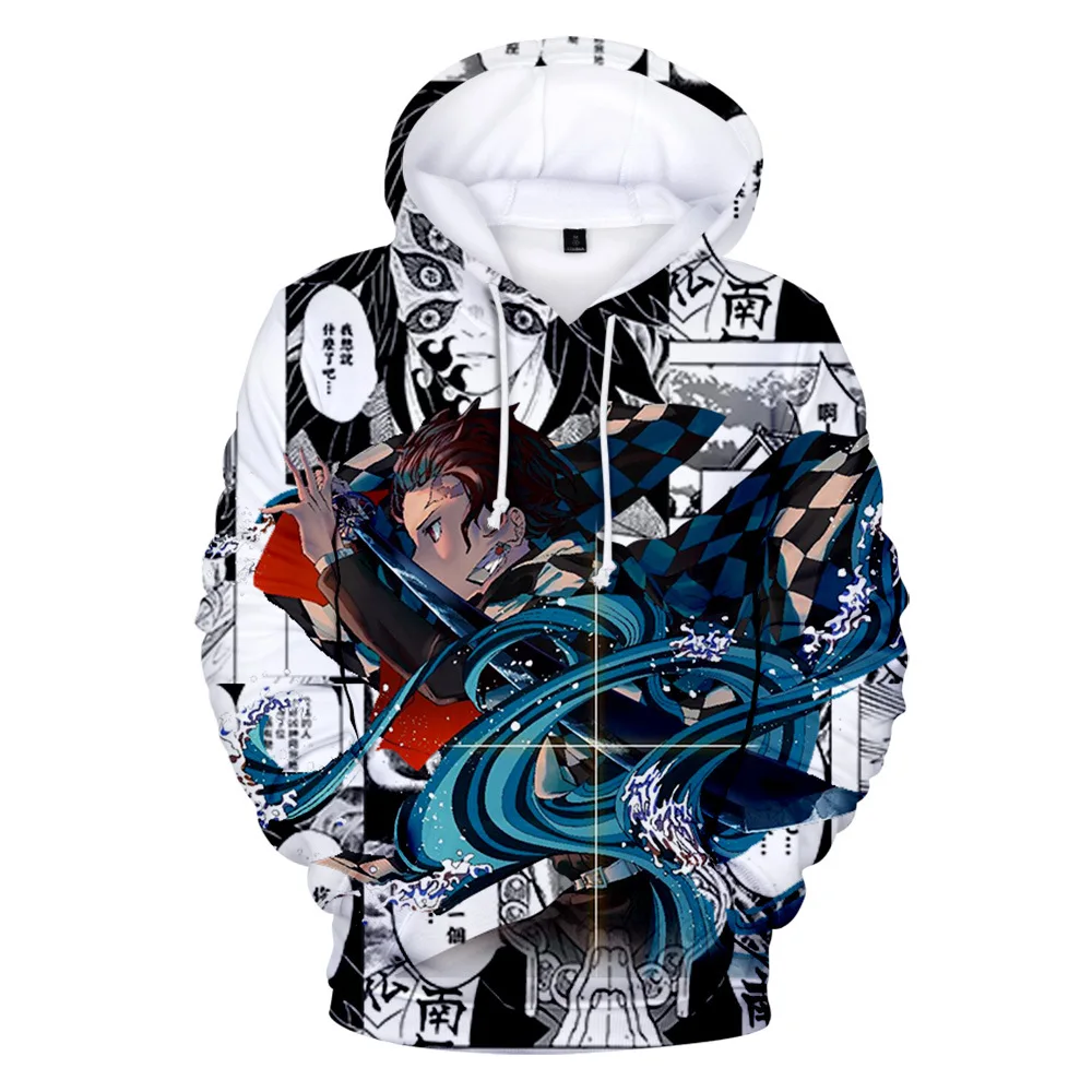 

3-16 Years kids Hoodie Demon Slayer 3D Hoodies Men/womens Fashion Harajuku Long Sleeve Pullover boy girl Sweatshirt cosplay tops