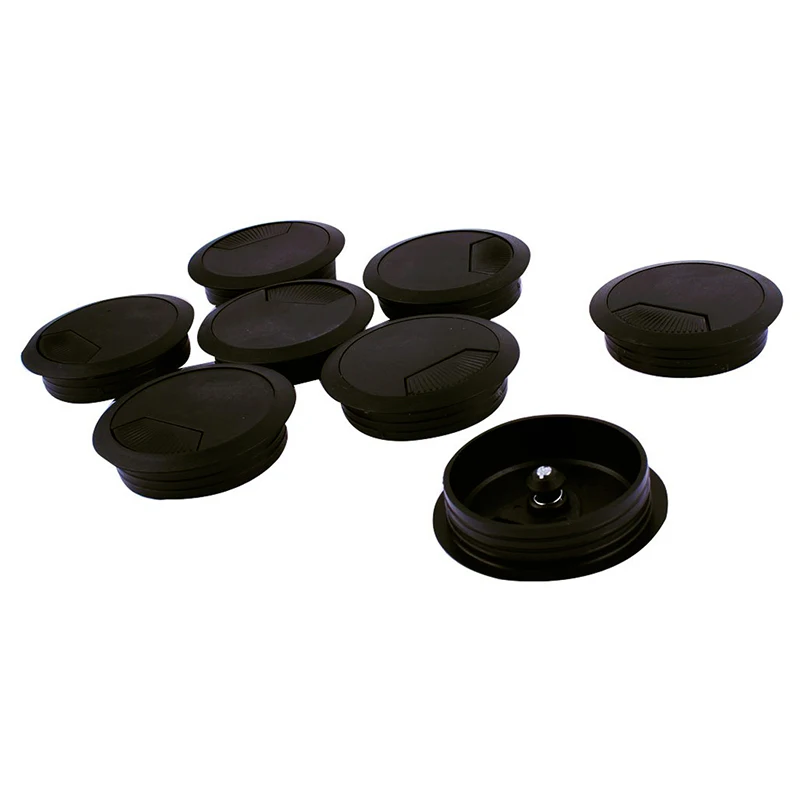 

8 pcs PC computer table plastic cable box cover cable gland