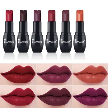 

1 Set 6 Color Lipstick Set Cosmetics Velvet Matte Lipstick Kawaii Makeup Cat High Pigment Lipstick Lasting Waterproof Lip
