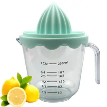Ручная Соковыжималка для лимона, апельсиновый сок, кухонный инструмент для самостоятельного приготовления сока, домашняя соковыжималка, портативная ручная соковыжималка со шкалой из пластика