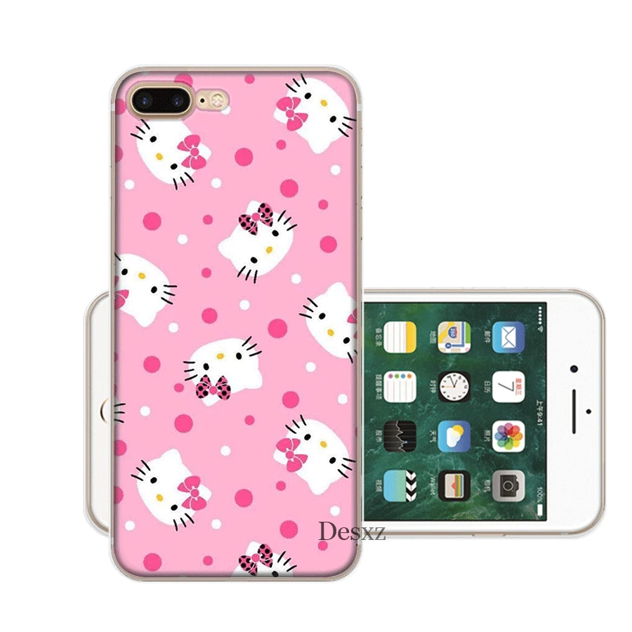 Чехол для мобильного телефона iPhone Apple XR X XS Max 6 6s 7 8 P Lus 5 5S SE Shell Cute hello kitty защита Мода - Цвет: H12