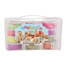 12 цветов волшебный песок игрушка космическая Луна Песок каждая коробка с плесенью игровой домик игрушки детские развивающие игрушки