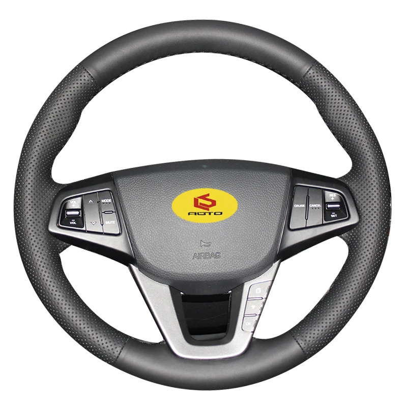 Оплетка на руль для hyundai Mistra 2013 2014 кожаный чехол автозапчасти стайлинга