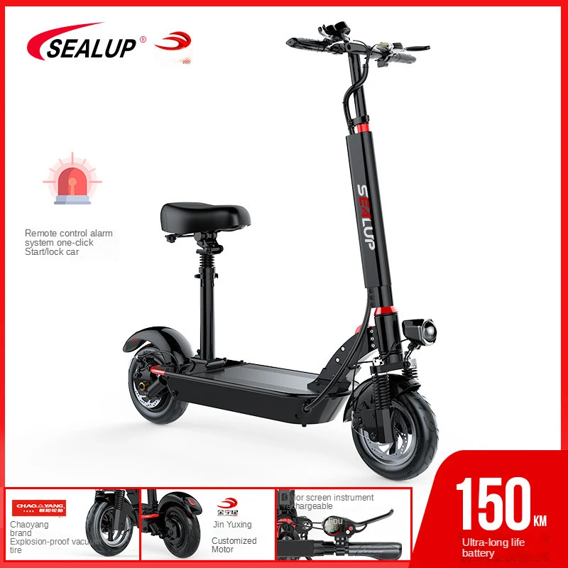 Sealup Electric Scooter 10 Inch Mini Adult Aluminum Alloy