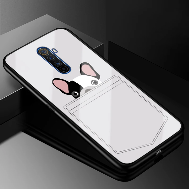 Realme X2 Pro Чехол 6,5 ''стекло твердая задняя крышка чехол для телефона s для OPPO Realme X2 Pro силиконовый бампер Coque RealmeX2 Pro X 2 X2Pro - Цвет: 22