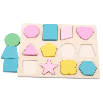 

Wooden Puzzles New Montessori Teaching Aids Children Toys Shape Classification Good Sense Early Education Geometry Intellectual