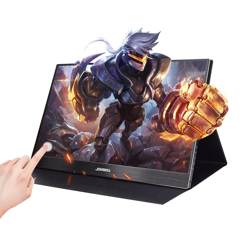  15.6 inch Portable monitor pc HD touch Screen LCD Display IPS HDMI Type C USB gaming monitor for la