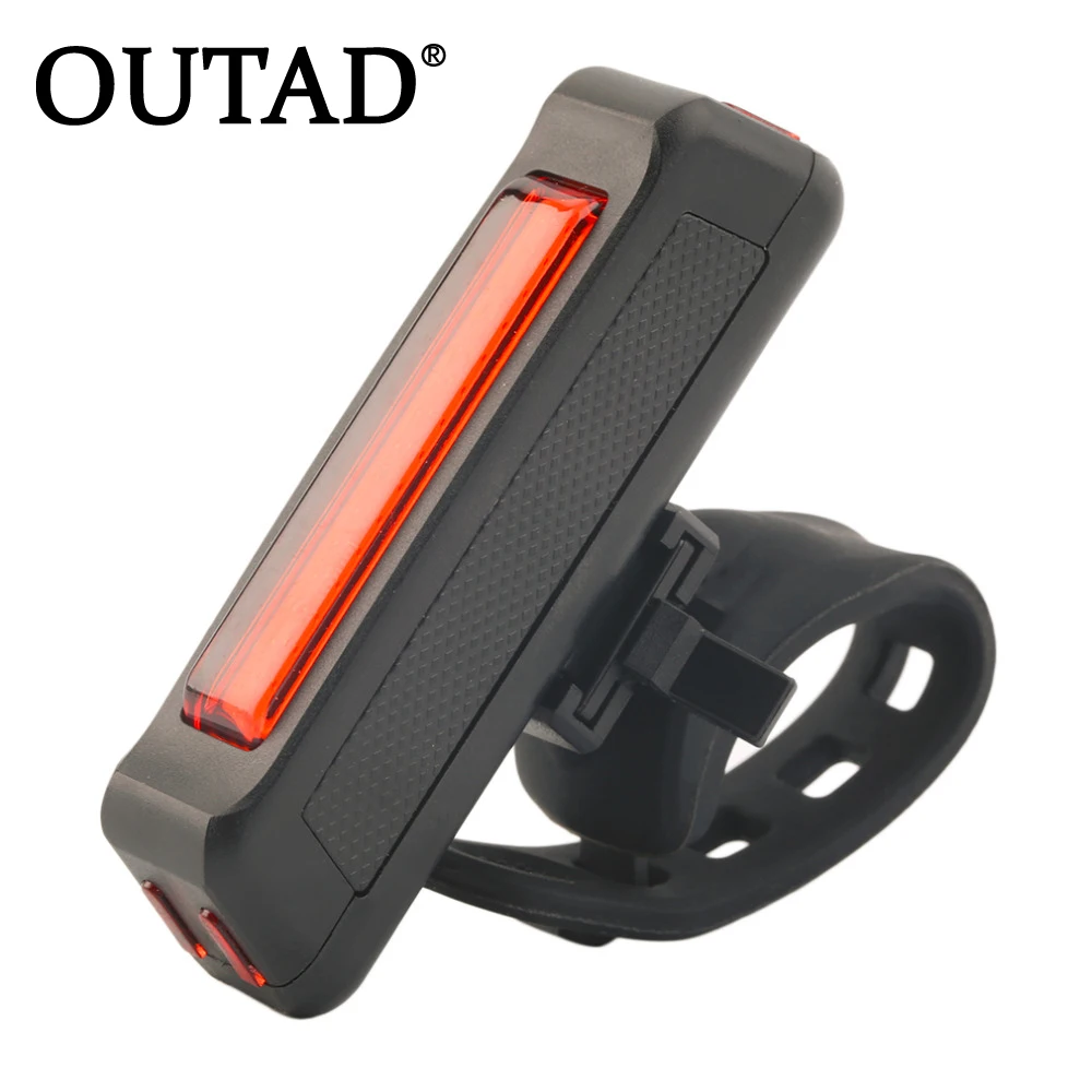 OUTAD USB Перезаряжаемые велосипед светильник задняя безопасность езды на велосипеде хвост светильник красный 100LM