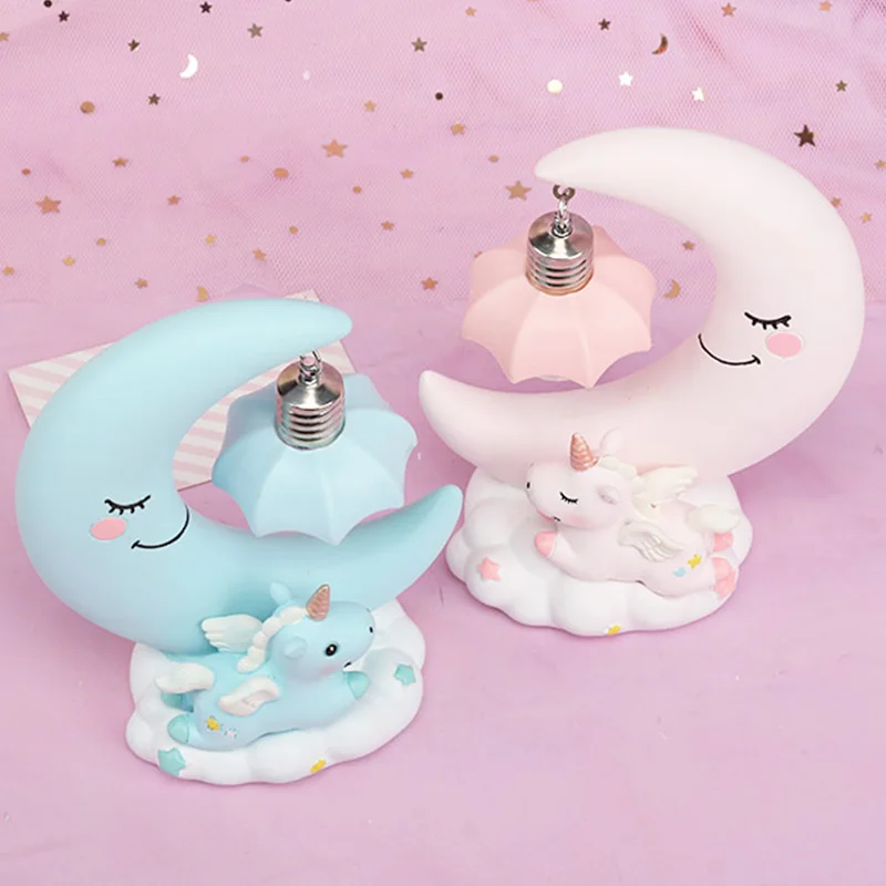 Ночсветильник Moon Baby в виде единорога украшение для спальни детской комнаты