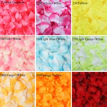 Loverxu 1000 шт./упак. 5*5 см красочные лепестки роз для романтических Свадебные украшения имитация цветка розы свадебные аксессуары