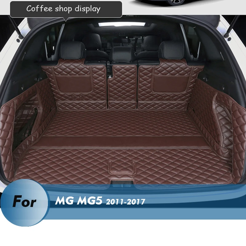 Custom Leather Car Trunk Mats For Mg Mg5 2011-2017 Hatchback Sedan ...