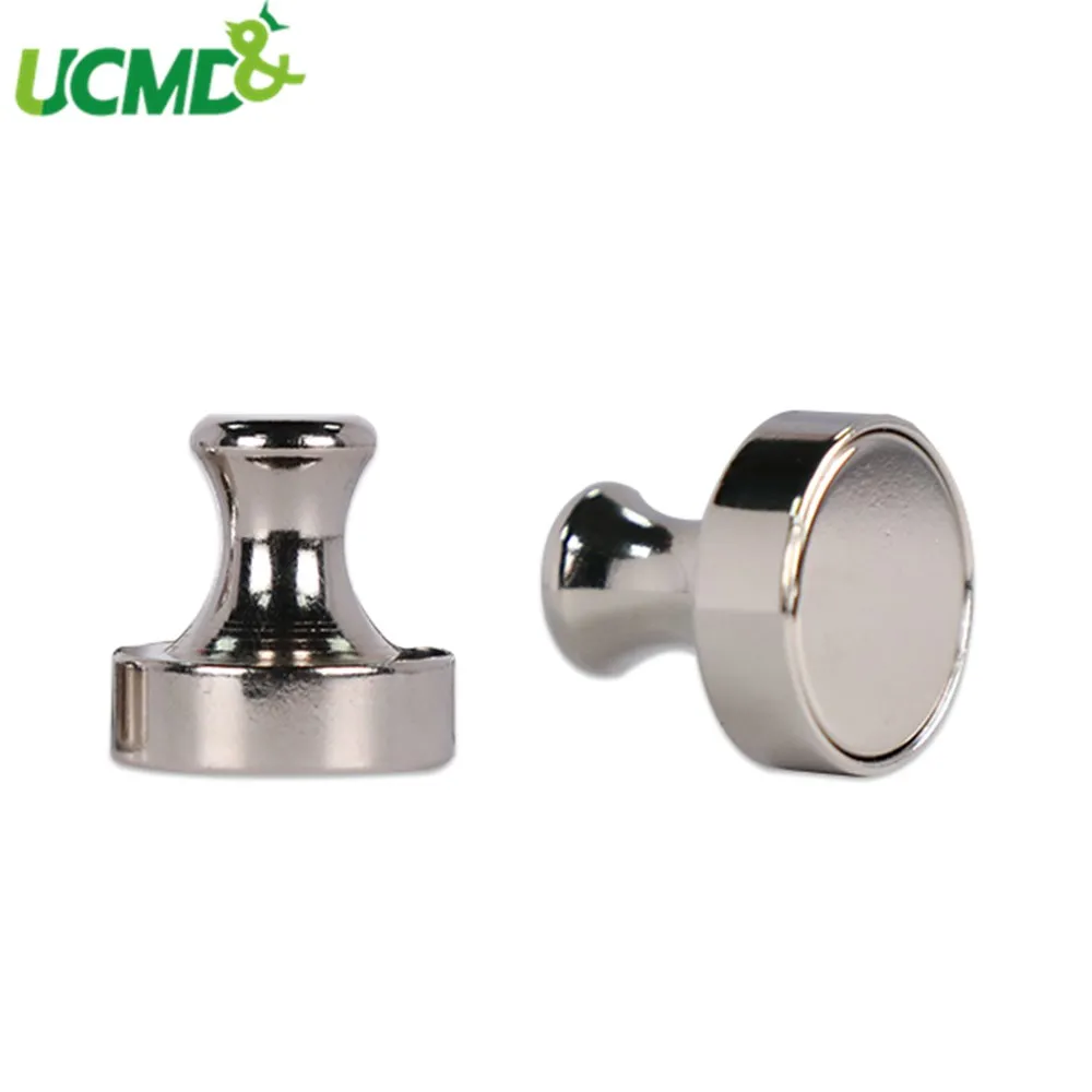 

2pcs/pack Strong Magnetic Thumbtacks Office Message Note Paper Sticker Affixed Whiteboard Magnetic Button Fridge Magnet Buckle