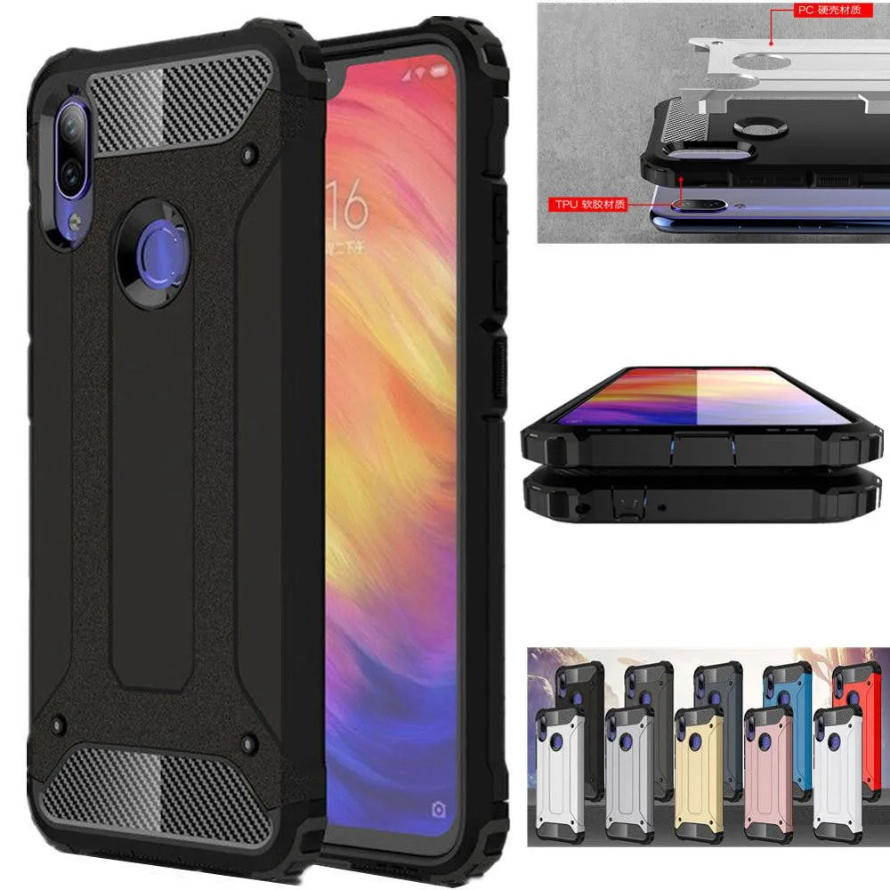 

Armor Shockproof Case For Xiaomi Redmi 7 Note 7 7 Pro 8 pro Luxury Cases Protective Funda For xiomi Xiaomi Redmi note 7 7A Cover