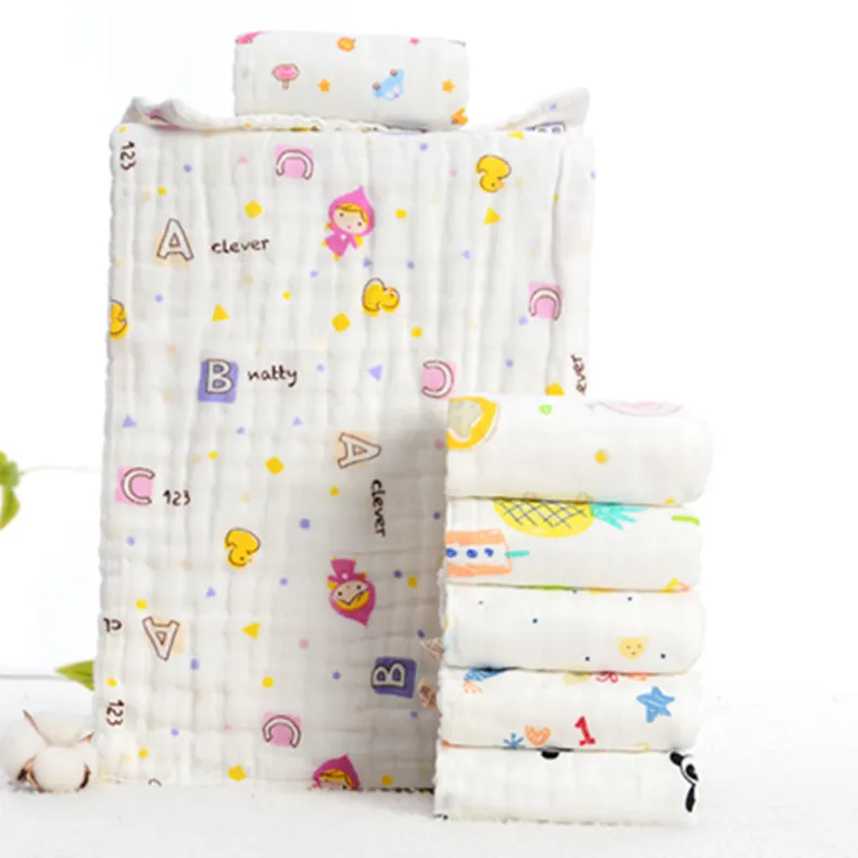 Шестислойное газовое детское полотенце, мягкое Хлопковое полотенце высокой плотности, детское полотенце из чистого хлопка, детское полотенце для лица, магазин для беременных