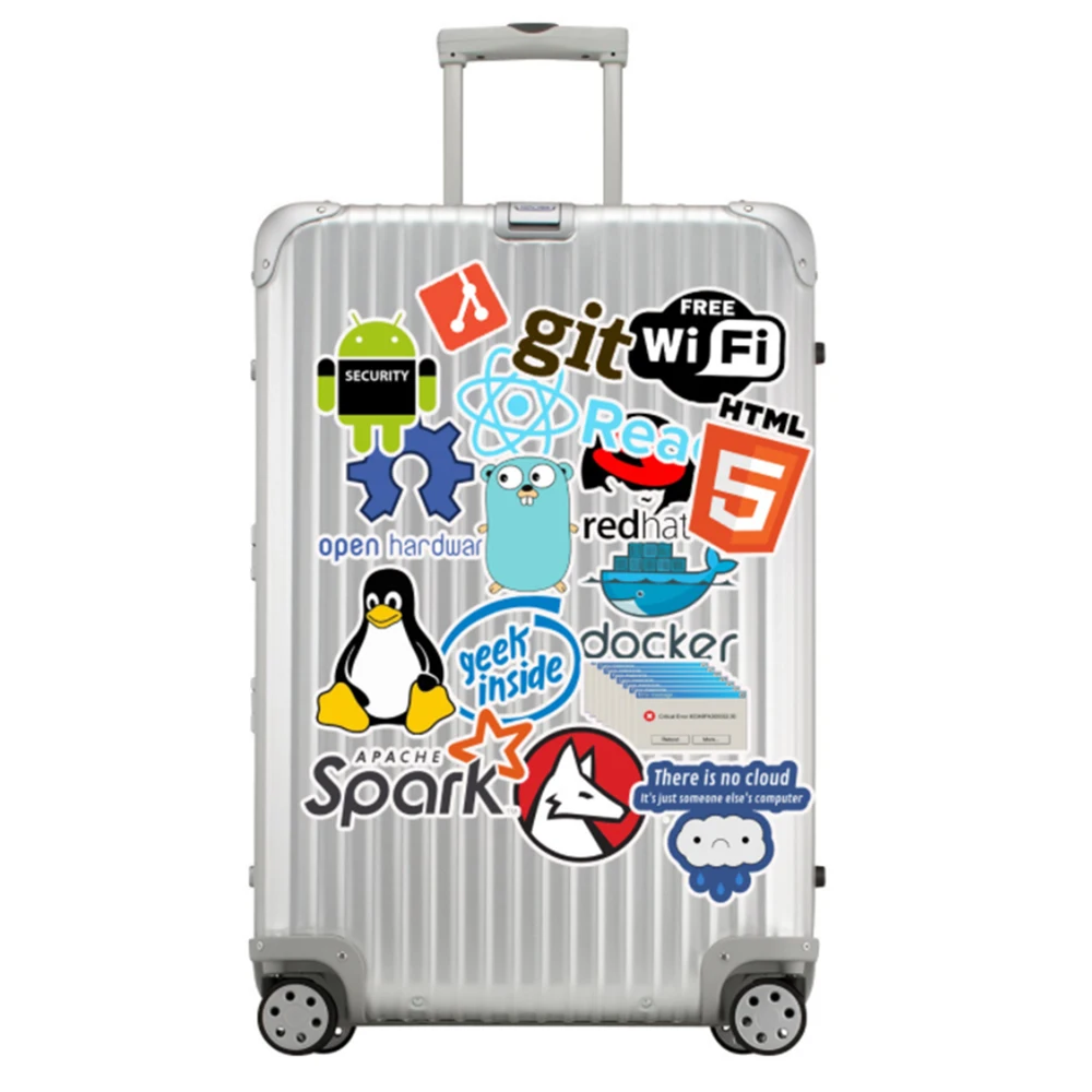 10/30/50pcs Programmer Internet Java Stickers Geek Php Docker Html Bitcoin Programming Language For Phone Laptop Car Toy Decals 6
