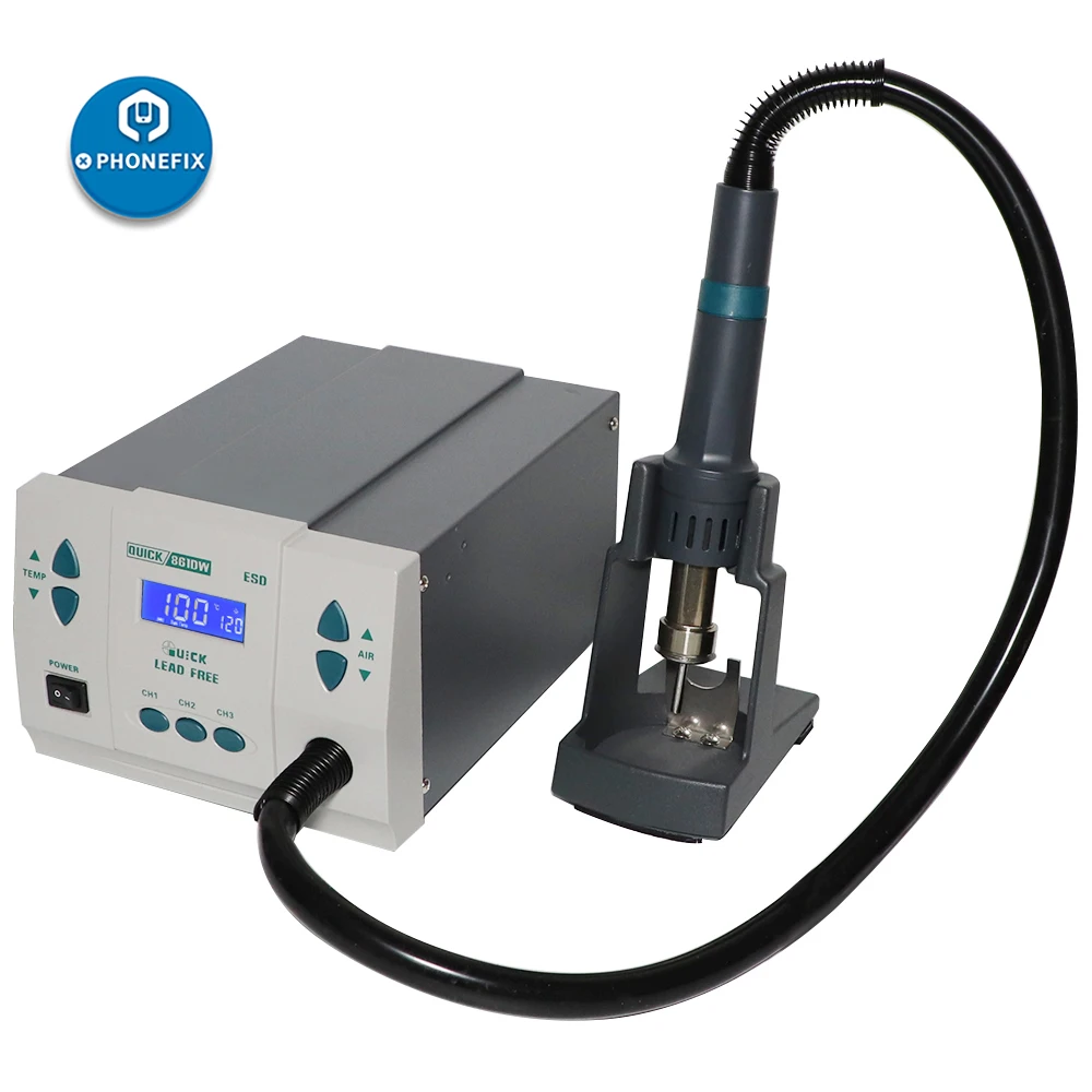 US $192.00 Quick 861dw Hot Air Rework Station Intelligent Digital Display Bga Soldering Station For Phone Pcb Motherboard Welding Repair