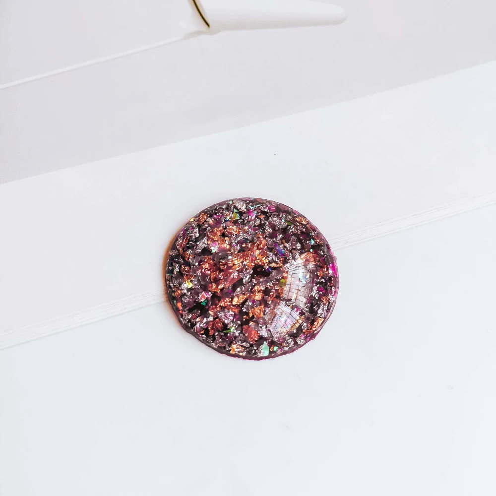 8 шт 25 мм круглые полимерные пластиковые Камеи Кабошоны разных сортов цветов Кабошон Установка поставки для ювелирных аксессуаров плоская задняя основа - Цвет: 1