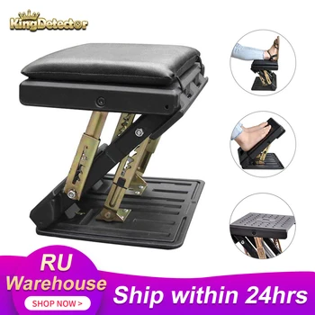 

Adjustable Footrest with Removable Soft Foot Rest Pad Max-Load 120Lbs for Car,Under Desk, Home, Train ,4-Level Height Adjustment