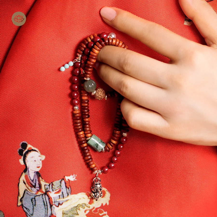 Браслет MeiDuo wen gen niang invincible cinnabar jasper jade Long Mu с преуспевающей карьерой