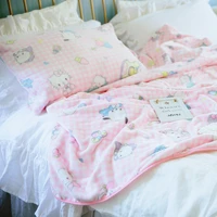 Japanese Anime Flannel Blanket Warm Winter Blanket Bedspread Cover on the Bed Pillowcase Nap Blanket Machine Washable Pink Girl 5