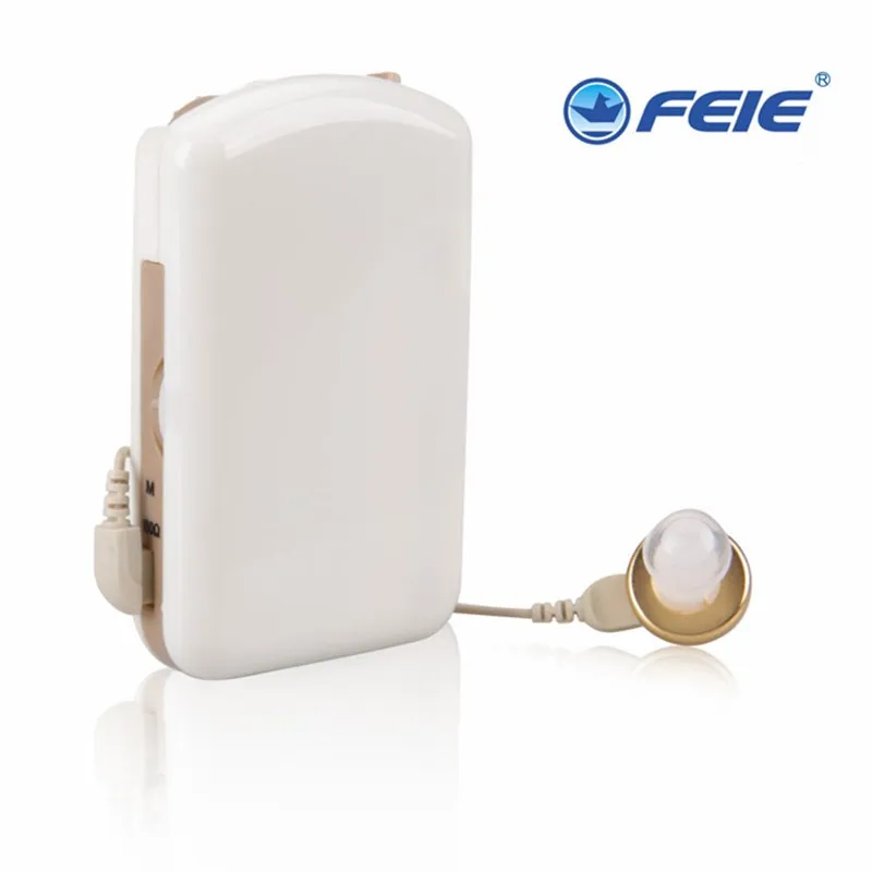 FEIE Pockettio Карманный слуховой аппарат с цифровым высоким Мощность ухо слуховые