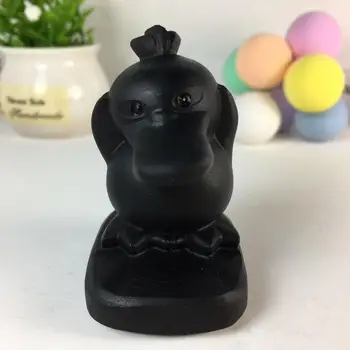 

1pc Natural Obsidian Keda duck Hand Carved Crystal Polished Quartz Healing Stones Gemstones For Home DIY Decorations