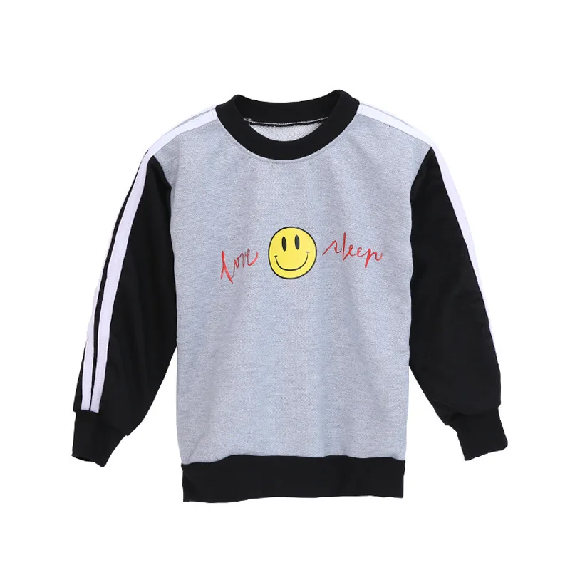 

Middle Small Children Spring Bottom Shirt of The Round Neck Long Sleeve Long Sleeve Top Boys Girls Baby Clothes Fashion Cotton