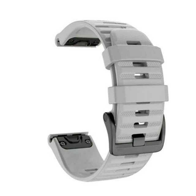 26 22 20MM Silicone Watch Band Straps For Garmin Fenix 6X 6 6S Pro 7X 7 Easyfit Wristband Fenix 5 5X 5S Plus Smartwatch Bracelet Gray
