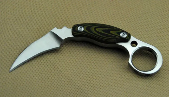 Kazutoshi Tanabe коготь привидения нож D2 Karambit коготь фиксированный нож охотничий аварийный карманный нож сувенирные ножи