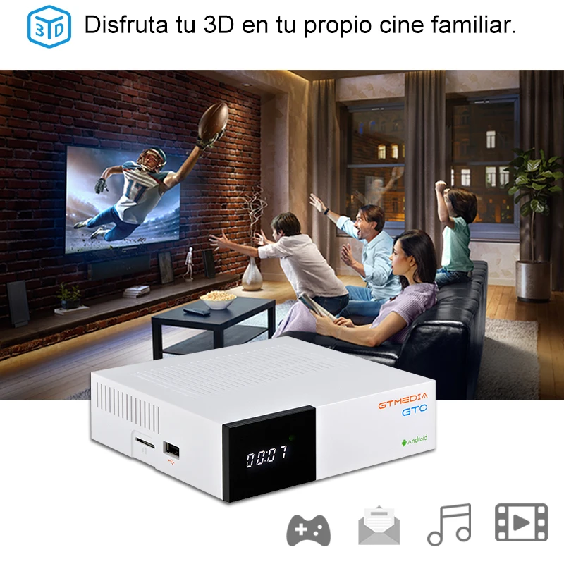 Caixa de tv 4k DVB-S s2 dvb-t