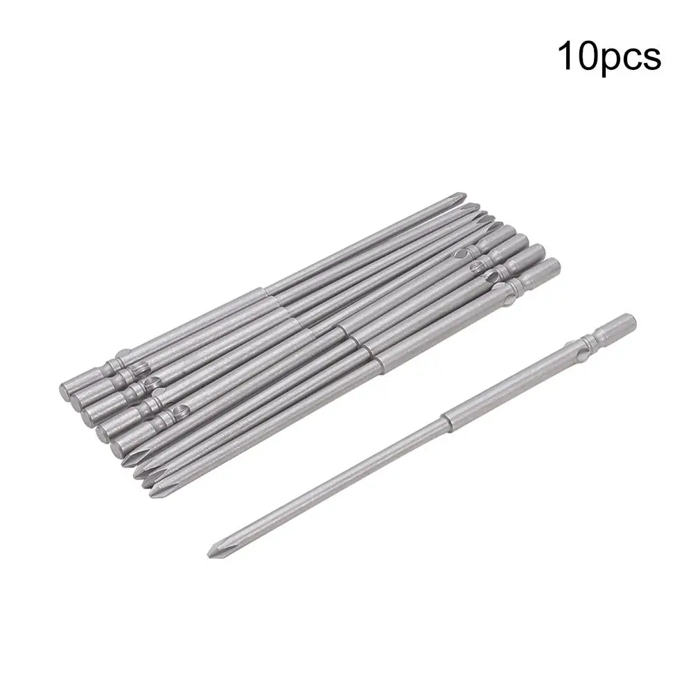 4.5PH1 x6mm x150mm 10 шт. 120/150 мм Длина Круглый хвостовик отвертка Philips Bits 4PH2 4.5PH1 5PH1 5PH2 6PH1 6PH2 S2 5/6 мм диаметр стержня магнитные Биты - Цвет: 4.5PH1 x6mm x150mm